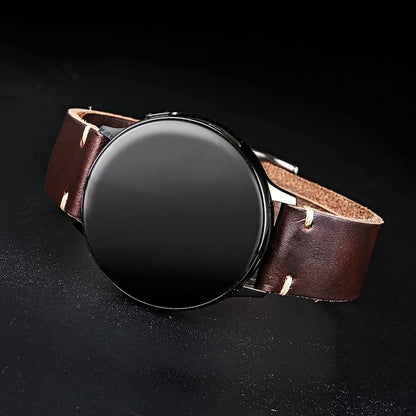 hemsut h Leather Watch Bands for Men, Horween Quick Release Leather Watch Strap Vintage Watch Replacement Wrap of 18mm, 20mm, 22mm