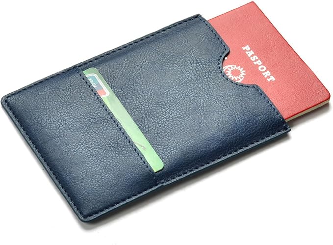 XEYOU Passport Holder Cover - Ultra Slim Premium Vegan Leather Travel Wallet Case Cover