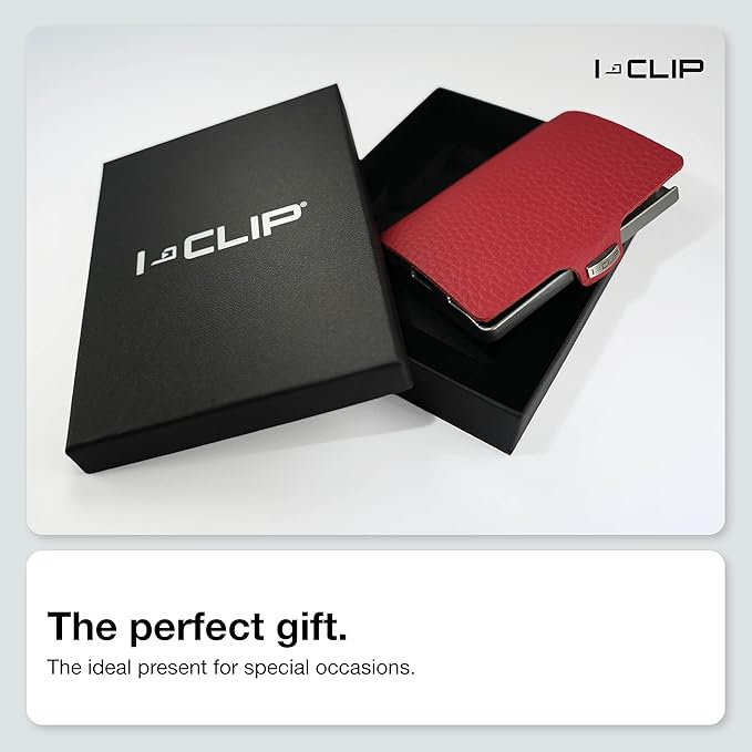I-CLIP, Premium Men's Leather Wallet, Versatile Changeable Money clip, Secure Card Holder, Compact Men's Wallet Minimalist, Sleek Slim Design, Perfect Money Clip Wallet for Men
