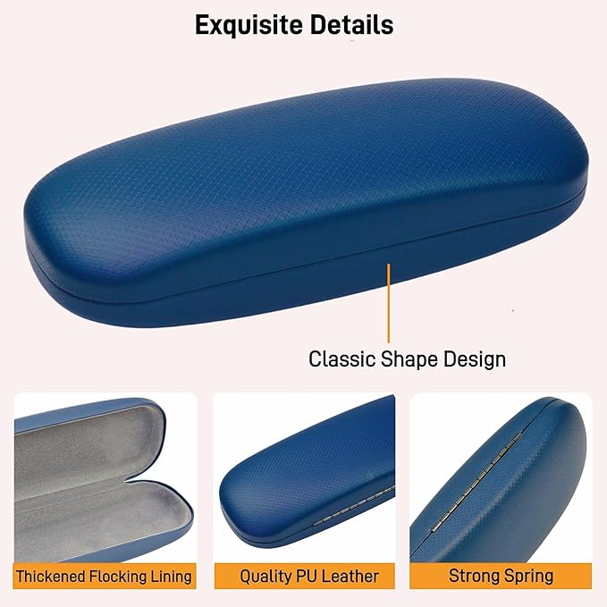 Glasses Case,Eyeglass Case 4 Pack for Women Men,Glasses Case Hard Shell,Hard Eye Glass Case for Travel Study Work,Hard Case for Glasses,Sunglasses Cases