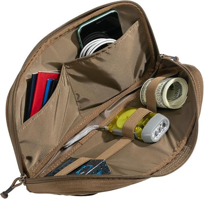 EXCELLENT ELITE SPANKER Car Sun Visor Organizer Auto Interior Accessories Visor Storage Pouch Holder for Car, SUV, Truck with Multi-Pocket(Coyote Brown)