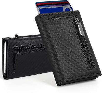 Slim Wallet for Men,Trifold Wallets for Men Holds 10 Cards,10 Bills,ID Window | Ridge wallets for men,Minimalist Pop Up Wallet for Men-RFID Blocking Mens Trifold Wallet(Men's Gifts)