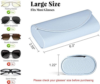 RayLove Ultimate Glasses Case Kit, Hard Shell Sunglasses and Eyeglass Case with Cleaning Cloth, Screwdriver, Ear Hooks