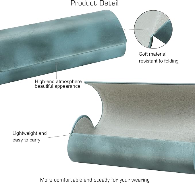 VisionGlobal Hard Shell Eyeglass Case for Eyeglasses and Sunglasses for Men/Women and Kids