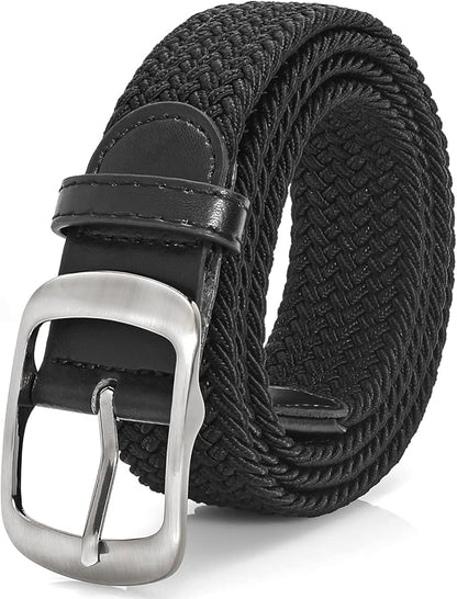 XZQTIVE Braided Belt Stretch Belt for Men and Women Multicolored Woven Golf Belt Elastic Jean Belts