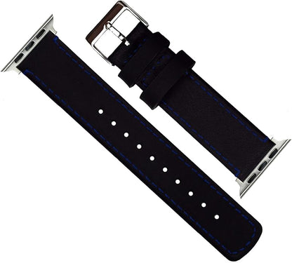 BARTON WATCH BANDS - Top Grain Leather Watch Bands Compatible with Apple Watch Models - 1, 2, 3, 4, 5, 6, 7, 8, 9, 10, SE, Ultra & Ultra 2