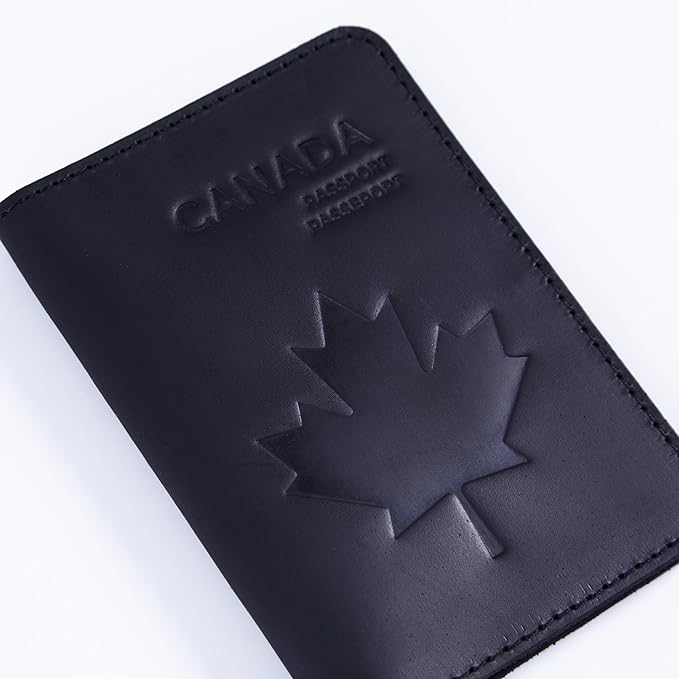 INCARNE Leather Passport Holder for Travel - Passport Case - Passport Wallet for Men - Passport Cover for Women Sleeve Protector - Travel Essentials Vacation Luggage Travel Gifts - Vintage Black