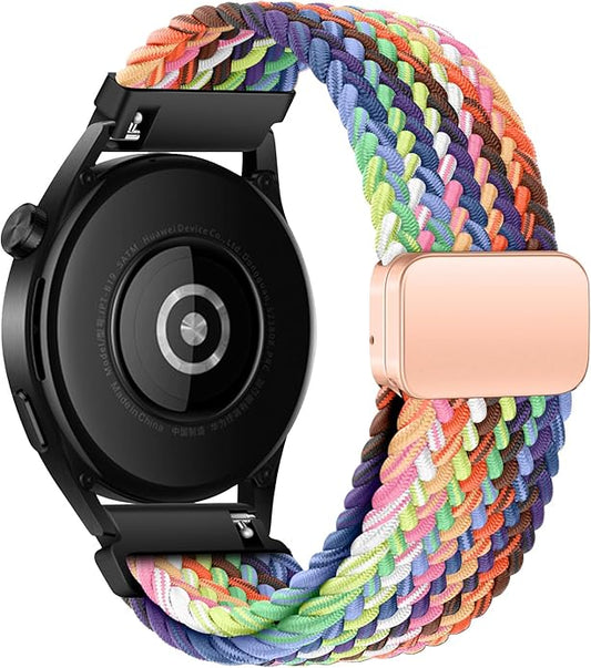Mazoft Braided Sport Band Compatible with Samsung Galaxy Watch Band 7/FE/6/5/4/3 & Watch 5 Pro & 6/4 Classic &Gear S3/S2, 20mm & 22mm watch band for Samsung Watch 47mm 46mm 45mm 44mm 40mm 43/42/41mm