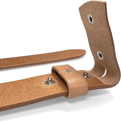 100% One-Piece Full Grain Leather Belt Straps with No Slot Hole/Slot Hole/Heavy-Duty, Multi Options 1-1/2" (38mm) Wide
