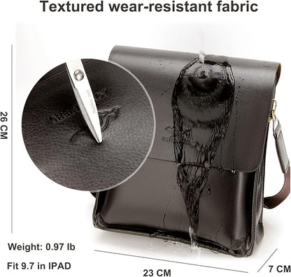 Mens Crossbody Bag, Leather Messenger Shoulder Bag for Women Men Purse Travel Work Business | Leather, Messenger, Purse, Travel, Work, Business