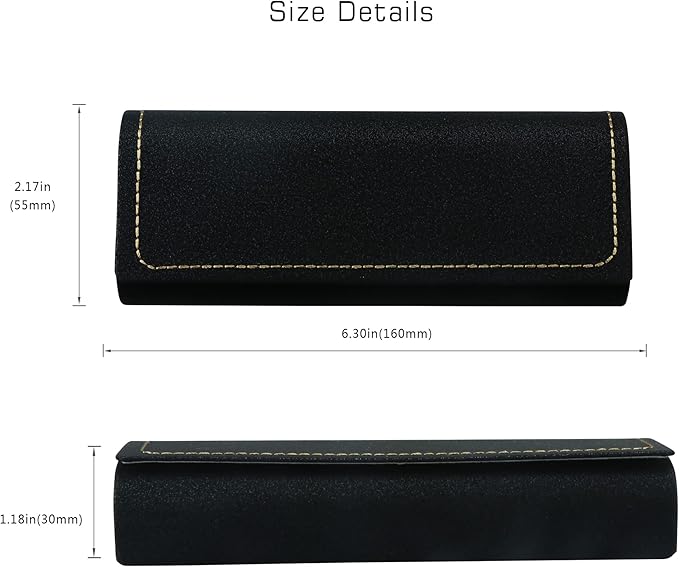 VisionGlobal Hard Shell Eyeglass Case for Eyeglasses and Sunglasses for Men/Women and Kids