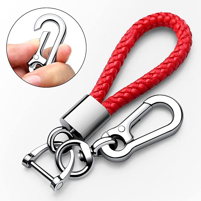 Tukellen for Toyota Key Fob Cover with Keychain,Special Soft TPU Key Case Protector for 2019-2025 RAV4 2020-2022 Highlander Corolla Prius,2018-2024 Camry Avalon C-HR GT86-Red