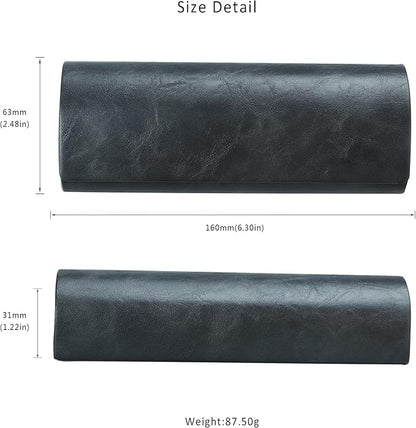 LifeArt Eyeglass Case Hard Shell, Portable Sunglass Case for Women and Men, fashionable PU Leather Eyeglass Case, Lightweight
