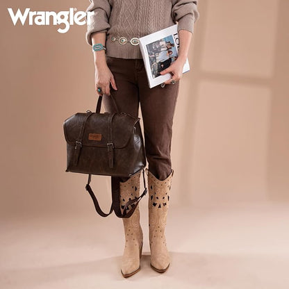 Wrangler Laptop Bag for Women Messenger Bag Briefcase Computer Backpack Convertible Satchel Bag