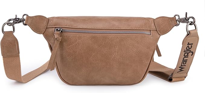Wrangler Large Fanny Packs for Women Waist Bag Travel Belt Bags Crossbody Sling Purse