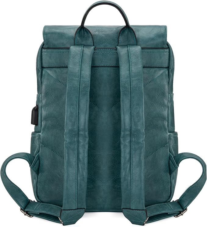 Montana West Wrangler Laptop Backpack with USB Charging Port, Vintage Travel Work College Bookbag for Women Men