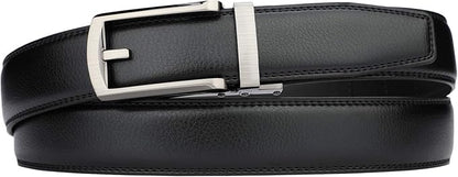 HIMI Men's Comfort Genuine Leather Ratchet Dress Belt with Automatic Click Buckle