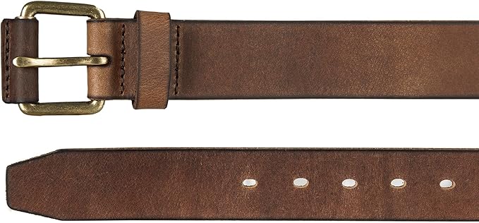 Lucky Brand Men's Jeans Leather Belt| Classic| Casual| Dress| Everyday| American Heritage| Genuine Leather| Metal Buckle
