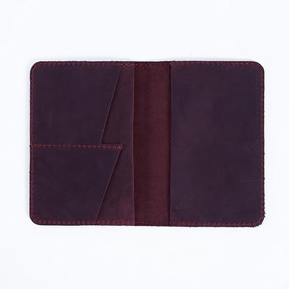 INCARNE Leather Passport Holder for Travel - Passport Case - Passport Wallet for Men - Passport Cover for Women Sleeve Protector - Travel Essentials Vacation Luggage Travel Gifts - Vintage Burgundy