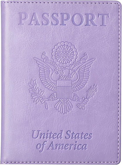 TIGARI Passport Holder for Travel Women Men, Valentines Day Gifts PU Leather Wallet Cover Case Sleeve, Waterproof Protected Document Organizer, Vacation Plane Cruise Travel Essentials