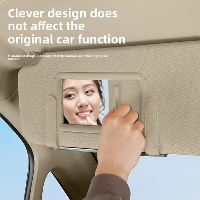 Faux Leather Car Tissue Holder for Interior, Multi-Function Tissue Box, Armrest & Back Seat Tissue Organizer, Sleek Kleenex Holder (Beige Flat)