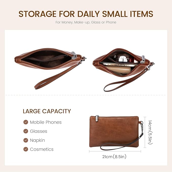 LOVEVOOK Laptop Tote Bag for Women, 15.6 Inch Large Capacity Vintage Leather Work Computer Bag, Business Casual Shoulder Handbag, Dark Brown