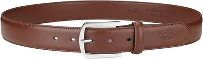 Falari Men Genuine Leather Casual Dress Belt With Single Prong Buckle, Classic Style Belt