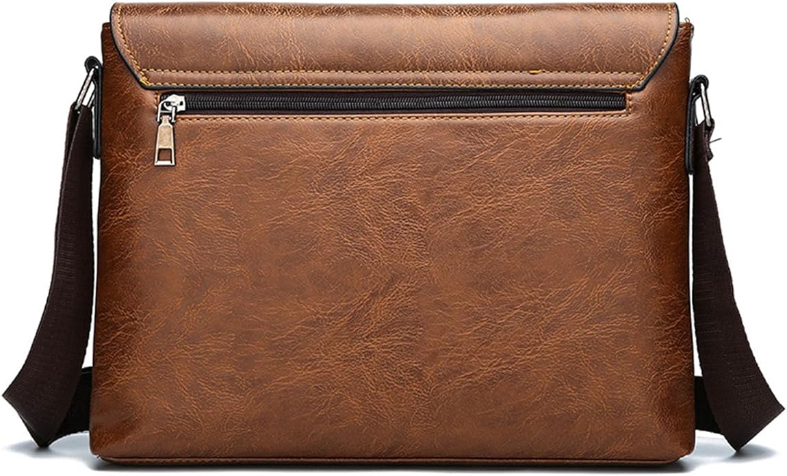 Messenger Bag for Men, 13 inch Purse Crossbody Bag, Waterproof Shoulder Bag for Office Business