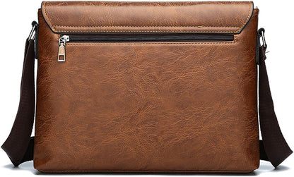 Messenger Bag for Men, 13 inch Purse Crossbody Bag, Waterproof Shoulder Bag for Office Business