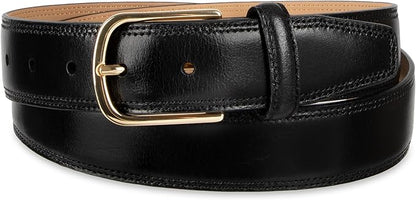 Haggar mens Leather Dress Belt for Suits and Pants - Classic, Formal, Business, Work