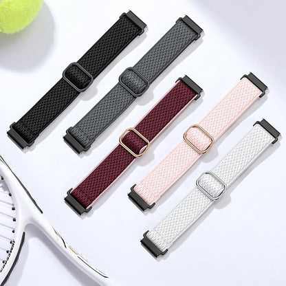 GEAK Quick Release Replacement Wristband Compatible with Garmin Vivoactive 5 / Vivoactive 6 /Vivoactive 3 Watch Band, 20mm Watch Band Adjustable Stretchy Nylon Solo Loop Sport Straps for Men Women