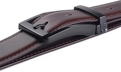 Men's Dress Belt Black Leather Belts for Jeans