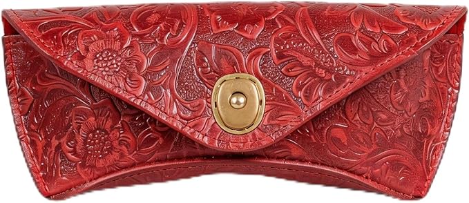 Real Leather Eyeglasses Case for Men and Women - Reading Glasses Pouch