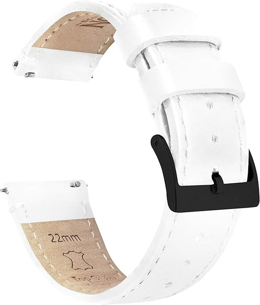 BARTON WATCH BANDS - Top Grain Leather Watch Bands Compatible with Apple Watch Models - 1, 2, 3, 4, 5, 6, 7, 8, 9, 10, SE, Ultra & Ultra 2