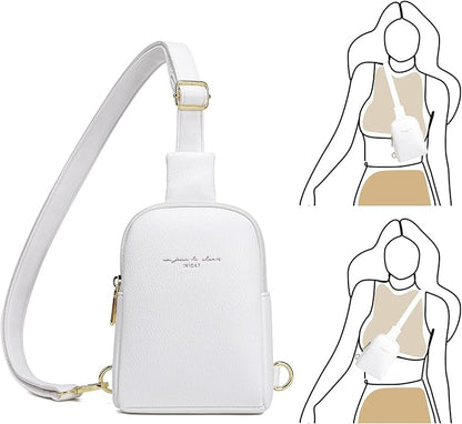 INICAT Small Sling Bag for Women Everyday & Travel Crossbody Bags Lightweight Cross Body Purses Vegan Leather