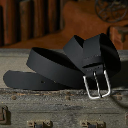VATAN Men's Full Grain Leather Casual Every Day Jeans Belts, Handmade Men Leather Belt with Gift Box