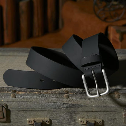 VATAN Men's Full Grain Leather Casual Every Day Jeans Belts, Handmade Men Leather Belt with Gift Box