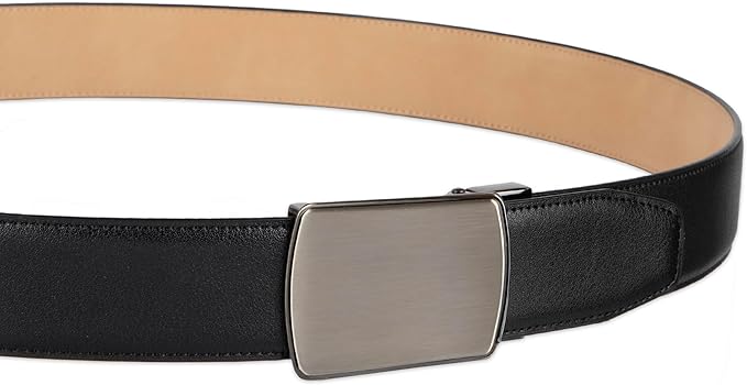 Haggar mens Leather Dress Belt for Suits and Pants - Classic, Formal, Business, Work