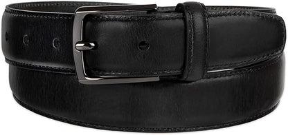 Haggar mens Leather Dress Belt for Suits and Pants - Classic, Formal, Business, Work