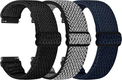 TumpCez Quick Release Watch Band - Choice of Width -18mm 19mm 20mm 22mm 24mm Watch Bands, Solo Loop Adjustable Elastic Nylon Watch Straps Replacement Wristband for Men Women