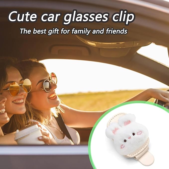 Duck Sunglasses Holder for Car Visor,Magnetic Leather Sunglass Holder,Ticket Card Clip Sunglasses Mount,Ducks Car Decor Visor Accessories Gadgets Duck Loves Gifts for Women,Men,Mom