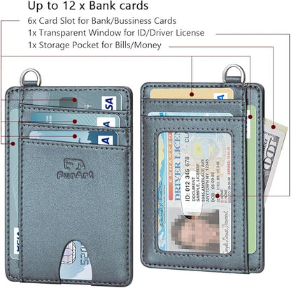 FurArt Slim Minimalist Wallet, Front Pocket Wallets, RFID Blocking, Credit Card Holder for Men