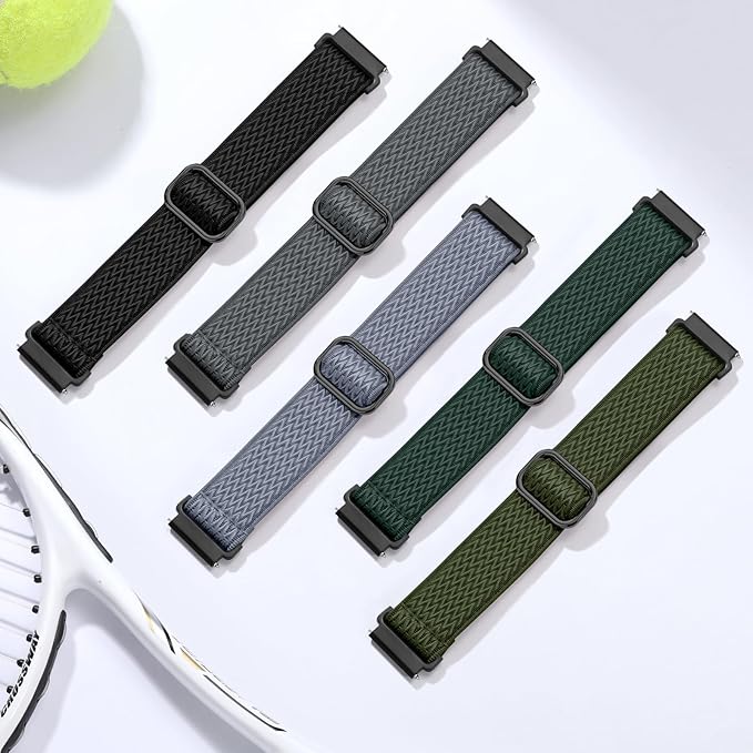 GEAK 18mm Quick Release Replacement Wristband Compatible with Garmin Venu 4 Watch Band 41mm, Soft Nylon Breathable Sport Strap for Venu 2S 3S/Vivoactive 4S Watch Band/Forerunner 265s/255s Men Women