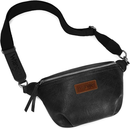 Wrangler Crossbody Bags for Women Large Fanny Packs Bum Bag Travel Belt Bags Sling Purse