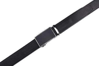 Fabio Valenti Mens Belt,Ratchet Belt Dress with 1 3/8" Genuine Leather with Easier Adjustable Buckle, Trim to Fit