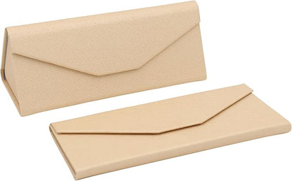 Real Sic Glasses Case for Men and Women - Magnetic Folding Hard Shell Sunglass Holder - Inspired by Solid Color