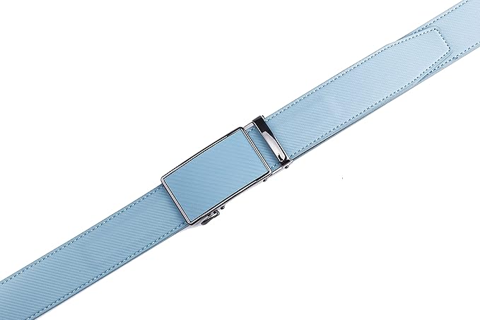 Fabio Valenti Mens Belt,Ratchet Belt Dress with 1 3/8" Genuine Leather with Easier Adjustable Buckle, Trim to Fit