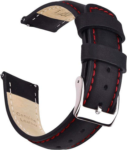 Ritche Christmas Gift Quick Release Leather Watch Bands Genuine Watch Straps for Men Women Top Grain Leather Watch Strap, White Elephant Gifts, Stocking Stuffers for Men, Father's Day gifts