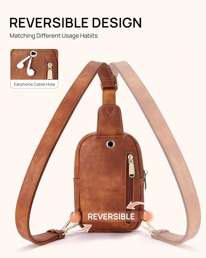 Telena Crossbody Bags for Women Leather Cross Body Sling Bag for Woman Travel