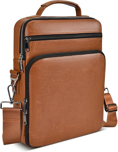Crossbody Bags for Women and Men, Medium Leather Ladies Shoulder Cross body Bag Sling Travel Purses Handbags